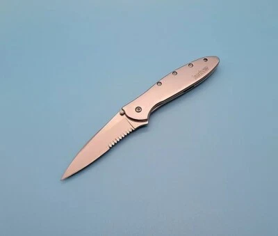 Kershaw 1660ST Leek Pocket Knife - Assisted Combo Blade - Ken Onion Design USA - Image 1 of 4