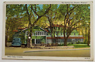 Vintage Ca 1938 Mo Postcard Neosho Missouri Big Spring Inn Near Camp Crowder Car