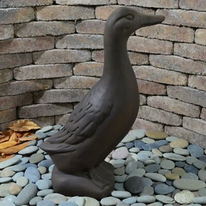Cast Stone Cement Standing Duck Outdoor Garden Statue - Picture 1 of 7