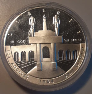 1984-S 90% silver $1 Olympic Commemorative San Francisco Mint (#7-7173) - Picture 1 of 2