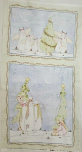 Christmas Fabric Panel ALWAYS BELIEVE by Arlene Neely of Rabbits Haven 22" X 42" - Picture 1 of 2