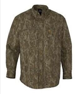 NEW Browning Hell’s Canyon Rip-Stop Shirt MOSSY OAK BOTTOMLAND CAMO SM MSRP $45