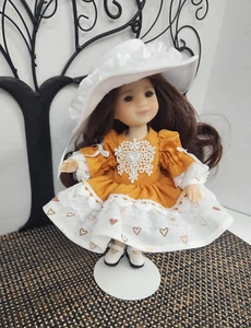 8" Puppenkleid, Hut für RRFF Mini, Paola Mini, Madame Alexander - Bild 1 von 9