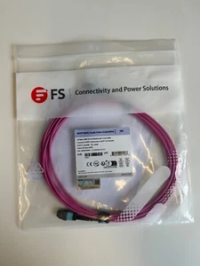 FS.com MTP/MPO Fibre Trunk Cable, 5m, 16 Fibers, OM4, 400G - Bild 1 von 1