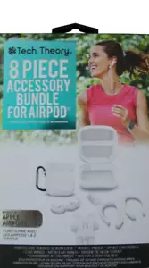 Tech Theory 8 Piece Accessory Bundle for Airpod with Silicone Case, White - Picture 1 of 3