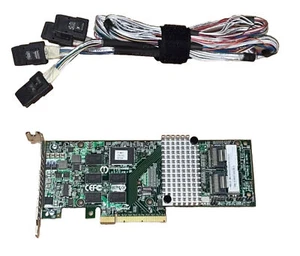 SUN 375-3701-01 8 Port 6Gbps PCIe 8-Port SAS RAID Controller LP + 2x SAS Kabeln - Bild 1 von 3