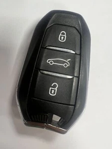GENUINE CITROEN 3 BUTTON REMOTE SMART KEY FOB TESTED, VALEO A01TAB - Picture 1 of 4