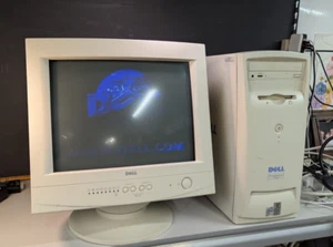 Dell Retro Gaming Pentium III with DELL CRT E550 NO HDD/OS - Picture 1 of 11