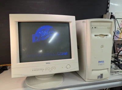 Dell Retro Gaming Pentium III with DELL CRT E550 NO HDD/OS - Image 1 of 4