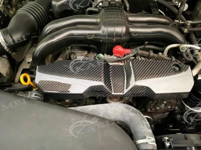 Cubierta de correa de alternador de fibra de carbono Kakumei para Subaru Forester 2009-2019 Foto 1 de 4