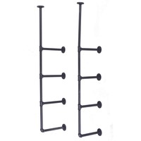 Industrial Rustic Iron Pipe Wall Shelf Ceiling Vintage Hanging