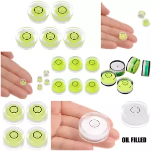 Round Bubble Level Vial Mini Circular Bullseye Spirit Levels Leveling Tripod UK - Picture 1 of 6