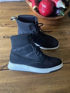 Nuovi stivaletti Dr. Martens Rigal Knit neri stringati unisex 37 M 5 W 6 - Foto 1 di 8