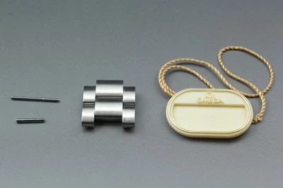 [MINT] OMEGA Genuine 2 Band Links Seamaster 2201.50 Men's Watch Parts 18mm Swiss - Image 1 of 4