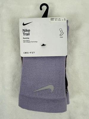 Nuevo Nike Trail Running Crew Calcetines Mezcla Lana Hombres 10-11.5 Mujeres 11.5-13 Foto 1 de 4