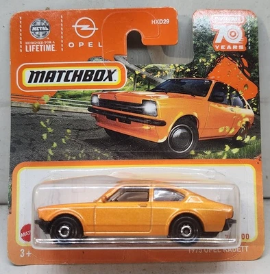 Matchbox 1975 Opel Kadett #73/100 2022 OPEL/Tailandia TARJETA CORTA MB 70 TARJETA Foto 1 de 3