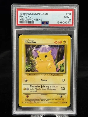 Pikachu #58 Base Set 1999 Pokemon Game PSA 9 ⚡️ - Image 1 of 2