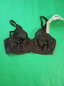 Playtex BH Damen schwarz Bügel Spitze vollflächig verstellbar 38C Style 4430  - Bild 1 von 3