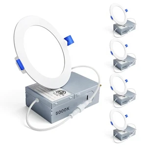 4 Pack 4 Inch LED Recessed Light, Dimmable, 5000K Daylight, 750LM High Bright... - Picture 1 of 7