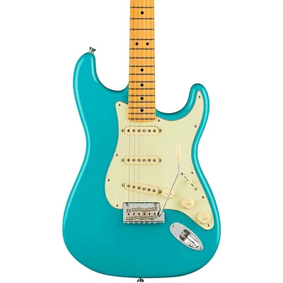 Fender American Professional II Stratocaster Maple FB Guitar Miami Blue - Image 1 of 4