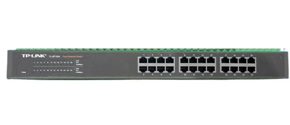 TP-Link 24-Port 10/100Mbps Fast Ethernet Switch Model TL-SF1024 Very Good. - Image 1 of 4