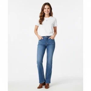 Riders by Lee Blue Jeans Womens 8P Petites Straight Leg Comfort Stretch Denim - Picture 1 of 17