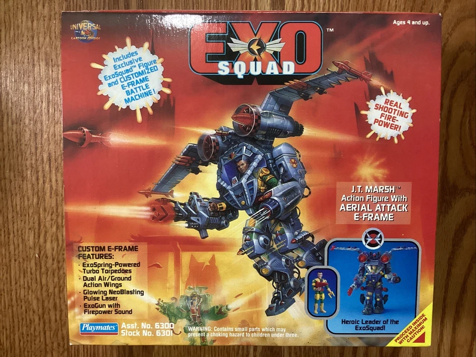 Playmates Exo Squad JT Marsh 1993 ataque aéreo marco electrónico caja abierta Foto 1 de 1