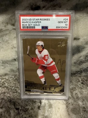 2023 Upper Deck Star Rookies Marco Kasper /349 (PSA 10) - Image 1 of 2