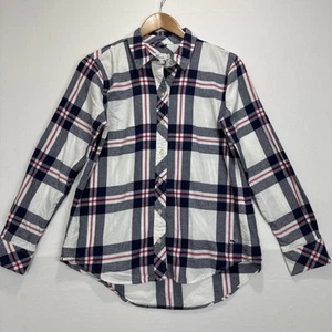 Vineyard Vines Plaid  Button Up Shirt Sz Small White Red Cotton - Picture 1 of 8