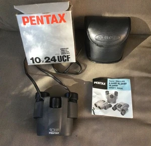 Pentax 10x24 UCF Binoculars With Soft Case, Original Box & Manual - Picture 1 of 12