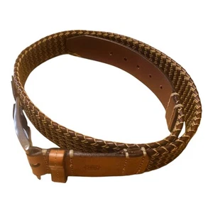 Cinturón De Colección Martin Dingman Owen Cuero Trenzado Talla 34 Marrón 50065 - Imagen 1 de 12