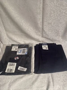 IZOD Boys Flat Front Shorts, Navy, School Uniform Size 14 Slim New Lot Of 2 - Picture 1 of 7