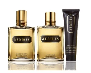 Aramis for Men 3.7 oz Eau De Toilette 4.1 oz After Shave and 3.4oz Balm Gift Set - Picture 1 of 5