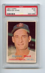 1957 Topps Preston Ward Cleveland Indians #226 ⭐️💥🎯 PSA Graded 5 - Picture 1 of 2