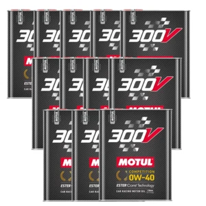 Motul 300V Competition 0W40 100% Synthetic Engine Racing Oil 110857 2L 12 Pack - Picture 1 of 5