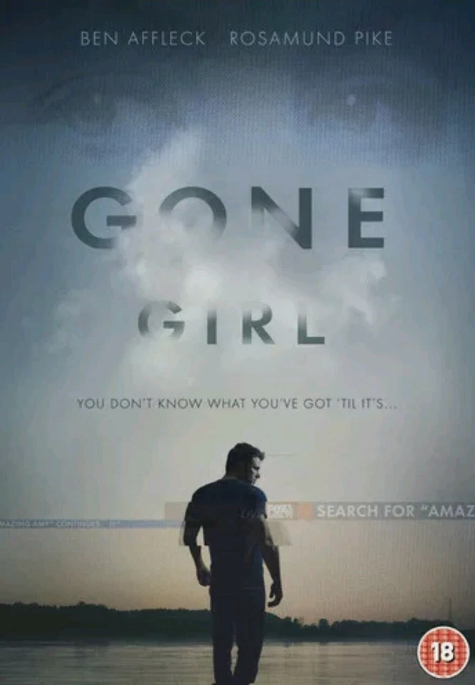 GONE GIRL DVD 2015 REGION 2 BBFC 18 DAVID FINCHER BEN AFFLECK - Image 1 of 1