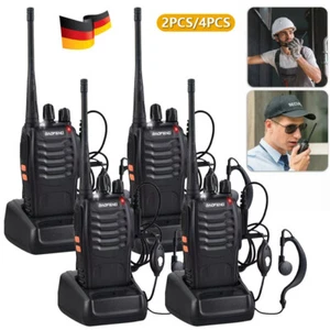 2x Baofeng Walkie Talkie 5KM BF-88E Sprechfunkgeräte Handfunkgerät Set 16Kanäle - Zdjęcie 1 z 21