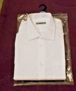 TU men’s Regular white long sleeved shirt size 16 New - Picture 1 of 2