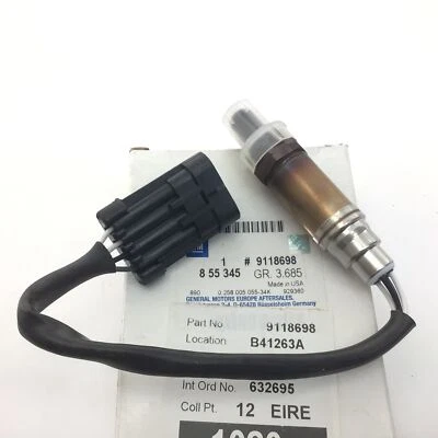 Sonda sensore ossigeno Vauxhall Vectra B Astra G Lambda o2 Opel GM originale 9118698 - Immagine 1 di 4