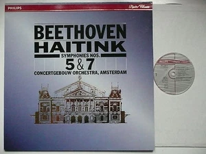 HAITINK CONDUCTS BEETHOVEN SYMPHONY NOs 5 & 7 COA PHILIPS 420 540 DIGITAL - Picture 1 of 3