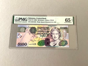Bahamas 100 Dollars P-76 2009 PMG 65 EPQ - Picture 1 of 4