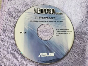 P4C800/P4P800 Series Motherboard Driver installation Disk ASUS Software CD M306 - Picture 1 of 2