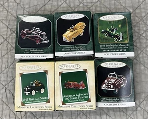 Vintage Keepsake Ornaments Collector’s Series Cars And Automobiles Lot In Boxes - Picture 1 of 11