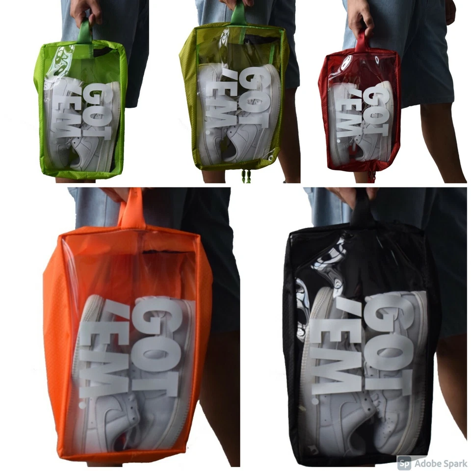 Got 'Em Shoes Sneaker Storage Bag Traveling Dust Reflective Luggage-FASTFREESHIP - Image 1 of 4