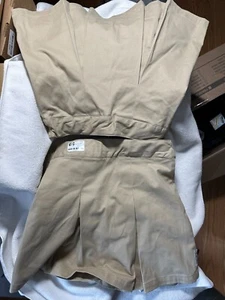 Girls' 2pk Uniform Pleated Twill Skorts - Cat & Jack Khaki 7 - Picture 1 of 4