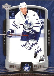 2005-06 Upper Deck Rookie Update Maple Leafs Hockey Card #91 Mats Sundin