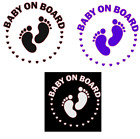 Baby on board Love hearts Sign Sticker decal. Window Bumper Sticker Vinyl Decal