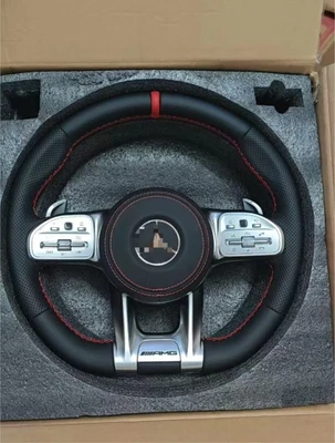 For Mercedes-Benz AMG CL63 S63 G63 E63 C63 GT Real Carbon Fiber Steering Wheel Foto 1 de 4