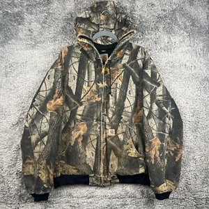 VTG Carhartt Realtree Camo Hooded Jacket 2XL J143 Streetwear Workwear *READ* - Picture 1 of 16