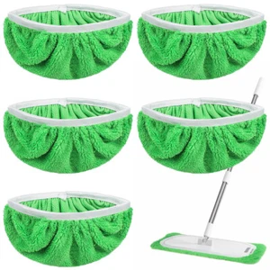6 Pcs Microfiber Mop Cloth Cover Washable Pads Dry Sweeping Cloths - Picture 1 of 11